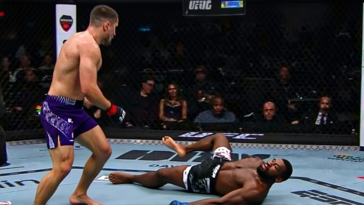 Undefeated Russian Phenom Baisangur Susurkaev Stuns Crowd with Faceplant KO at UFC 322